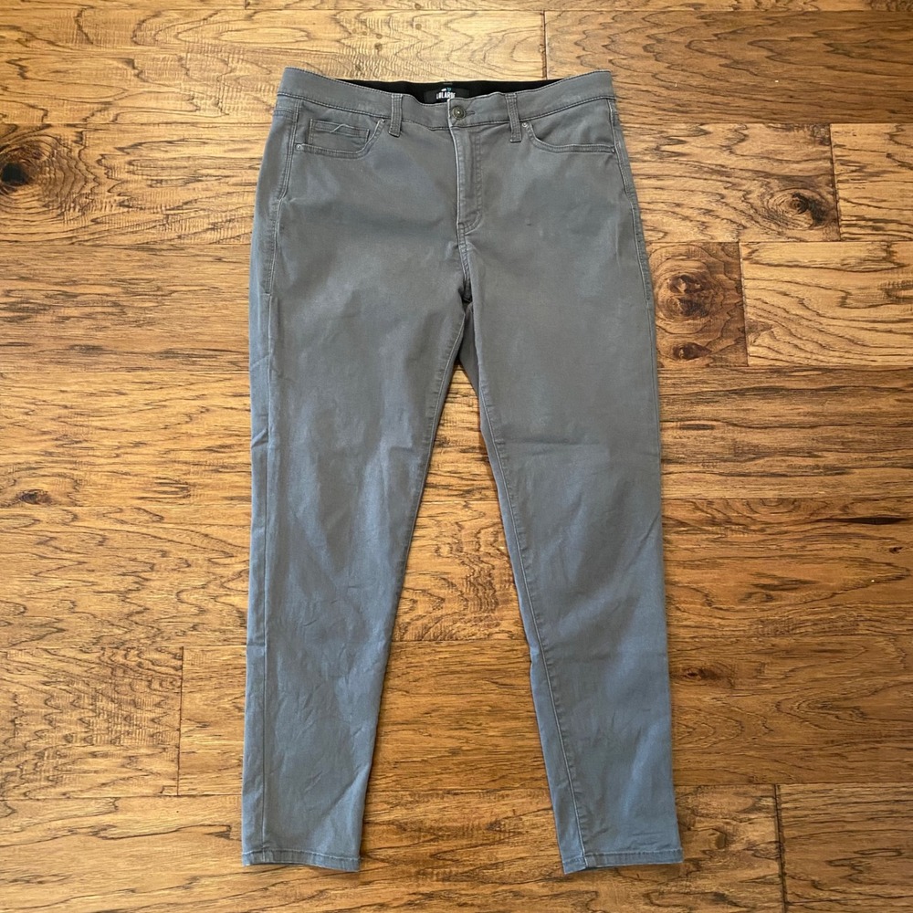 LuLaRoe Skinny Denim Pants Womens 32 Gray Stretch Five Pocket Casual Jeans
